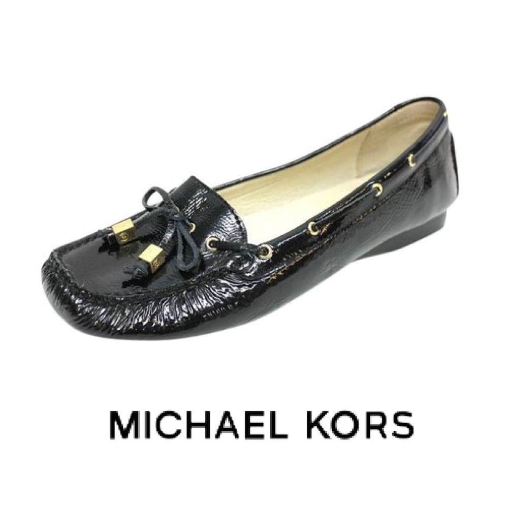 MICHAEL MICHAEL KORS Amber Leather Moccasin Flats